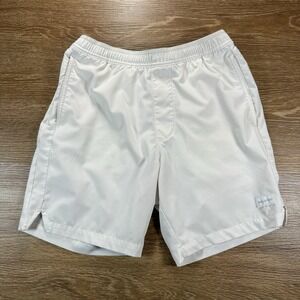 Hollister White Sport Shorts Mens Size S Elastic Waist Athletic Casual Summer